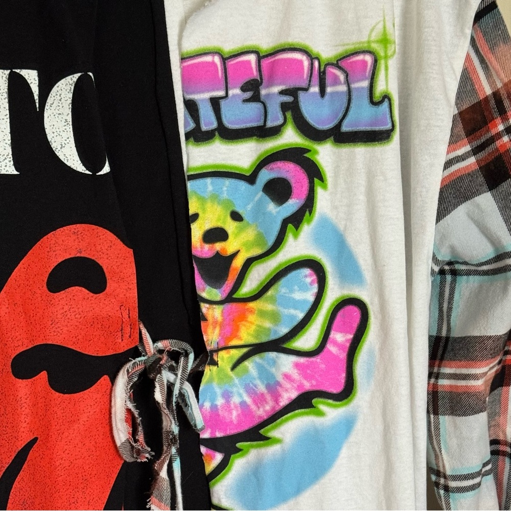 Grateful Dead Rolling Stones Tees Patchwork Custo… - image 5